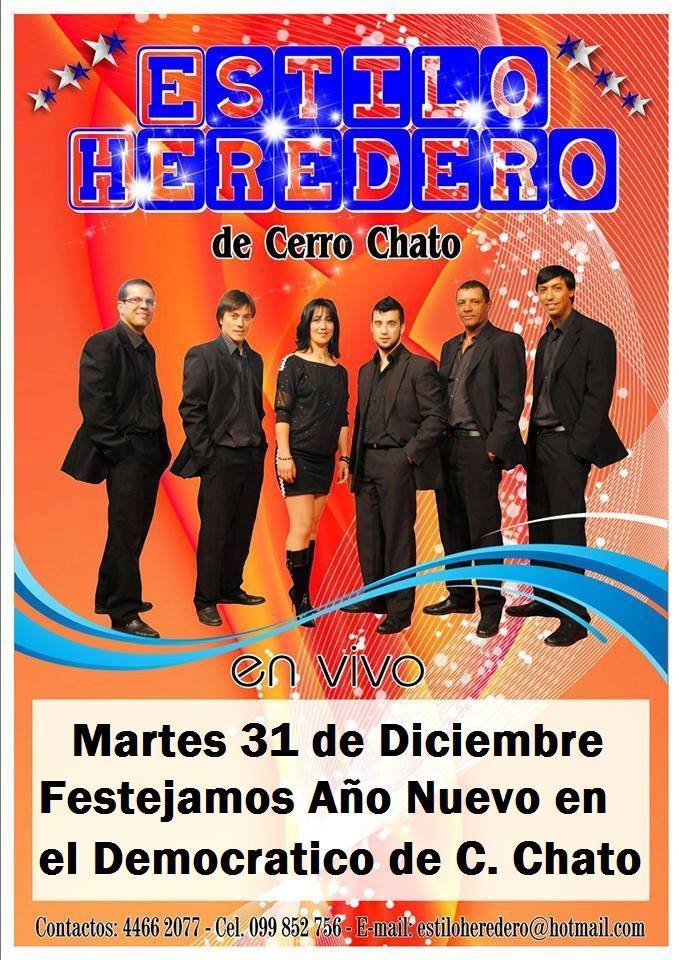 30.12.2013 Mañana se festeja el fin de año en el Centro Democrático con Estilo Heredero