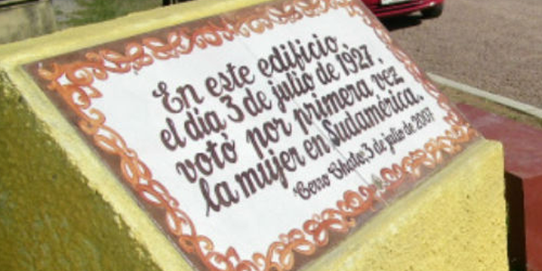 03.07.2019 Se cumplen noventa y dos años del primer sufragio Femenino en América Latina