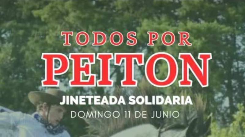 31.05.2023 Jineteada solidiaria el domingo 11 de junio por «Peiton»