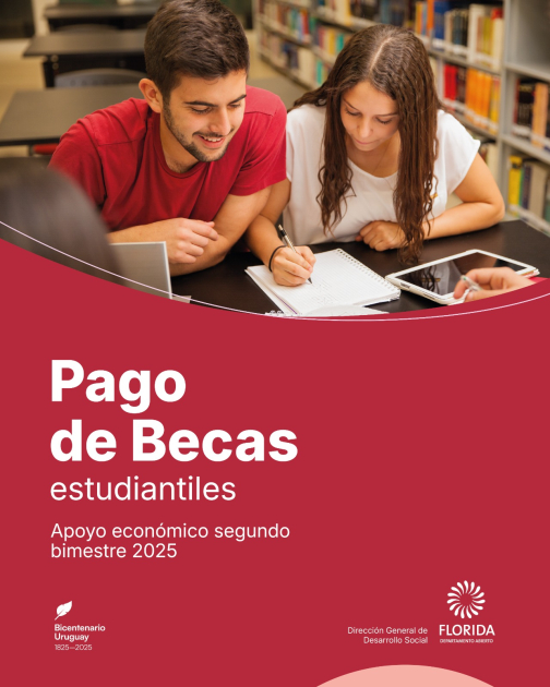 Pago de becas estudiantiles en Cerro Chato