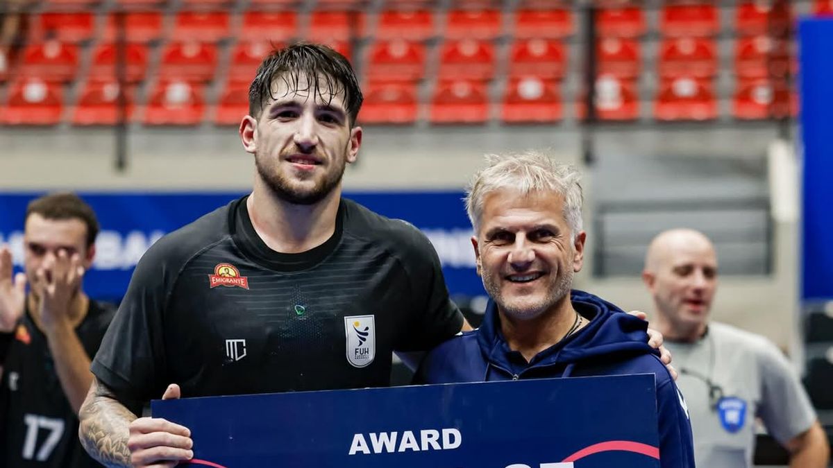 Uruguay jugó el mejor partido de su historia contra Brasil en handball y si bien perdió, Gabriel Chaparro fue elegido MVP del partido