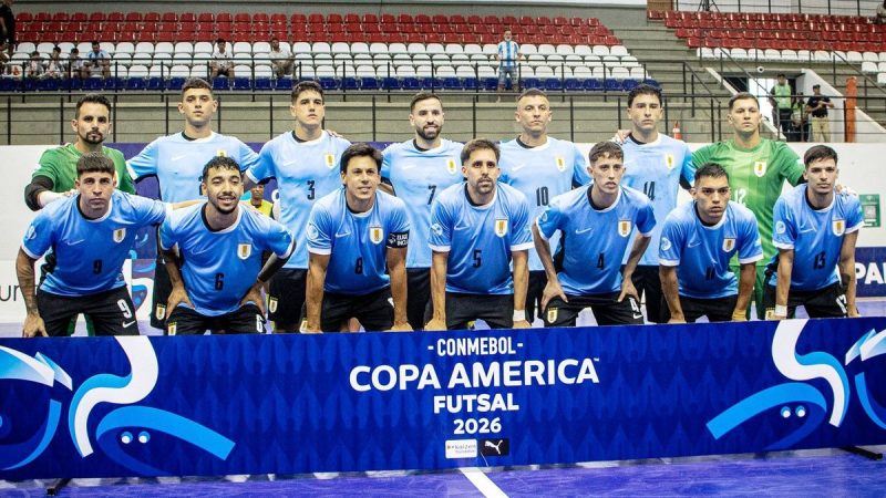 Uruguay tuvo un notable arranque en la Copa América de fútbol sala, pero perdió a Mathías Fernández por una grave lesión