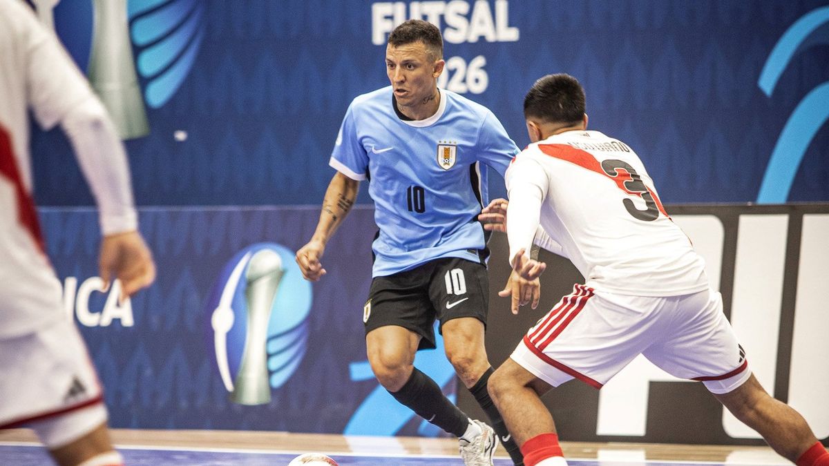 Uruguay perdió con Perú en la Copa América de fútbol sala y quedó eliminado de las semifinales
