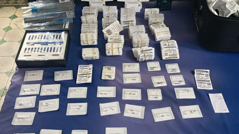 Incautaron insumos de ortodoncia valuados en más de $500 mil, en puente internacional