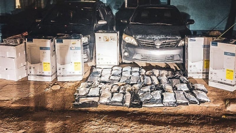 Incautaron 130 kilos de drogas tras detectar maniobra con aires acondicionados en terminal de carga de Carrasco
