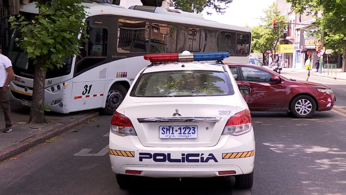 El chofer de un ómnibus se desmayó, cruzó un semáforo en rojo, chocó y terminó en una vereda